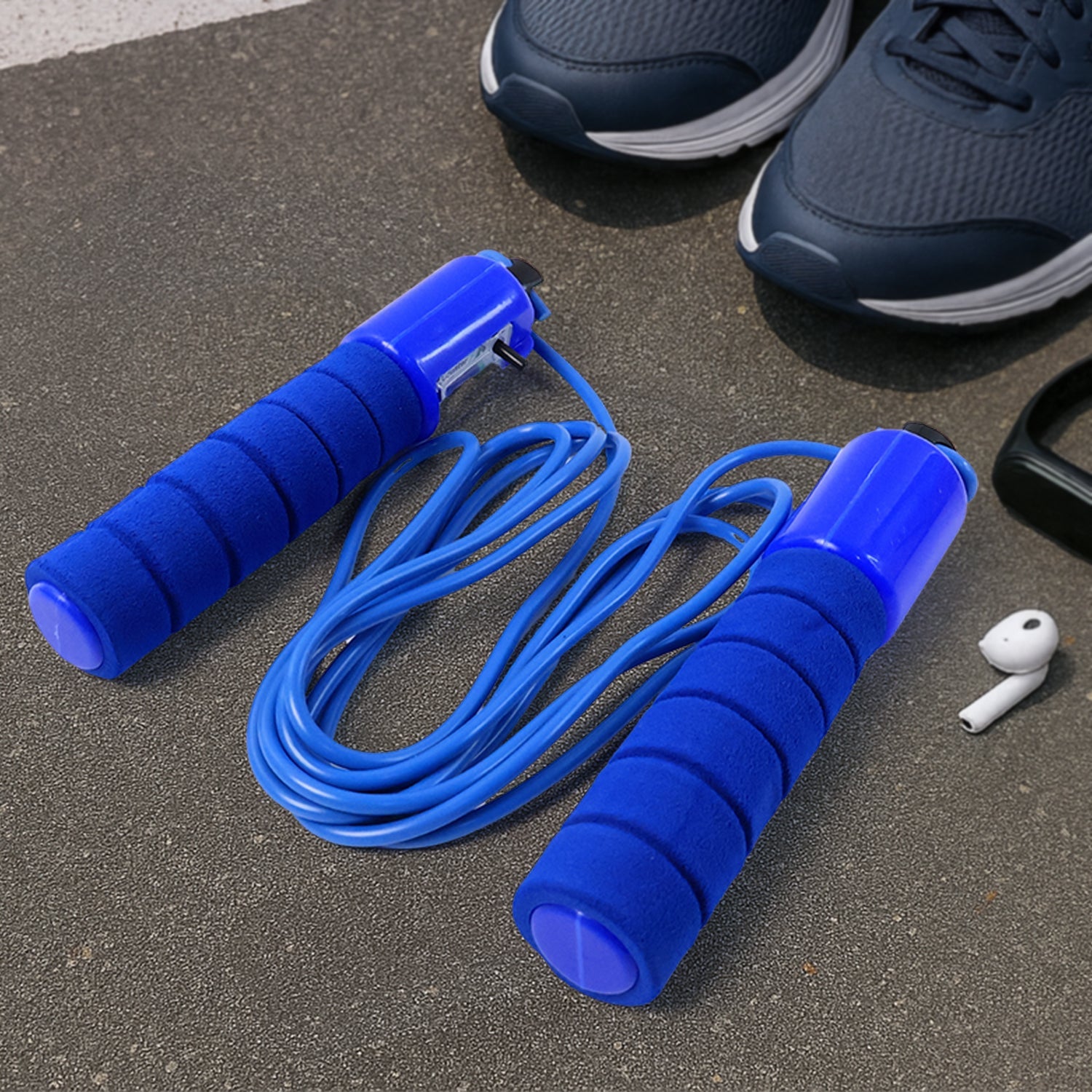 Adjustable Speed Rope with LCD Jump Tracker Adjustable Speed Rope with LCD Jump Tracker
